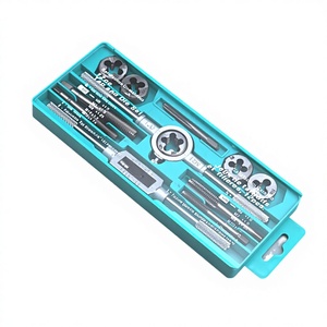 Jeu de tarauds et filières 12 pièces, vente en gros d'usine, outil combiné pour tarauds manuels - Product Image 1