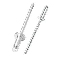 100 rivets aveugles industriels en aluminium de haute précision M2-M6, à tête dôme ouverte, finition lisse, résistants à la chaleur et anticorrosion