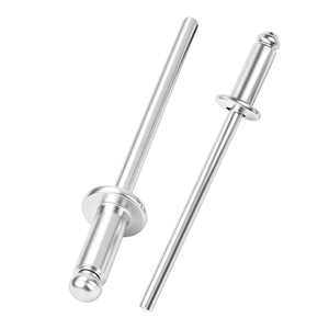 100Pcs Industrial High Precision Aluminum Blind <b>Rivets</b> M2-M6 Open End Dome Head Plain Finish Heat Resistant Anti-Corrosion - Product Image 5