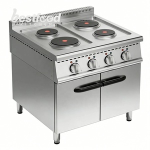 Cuisinière électrique à plaques OULI <span class=keywords><strong>de</strong></span> haute qualité avec corps en acier inoxydable, 4 brûleurs, 380V/9200W, avec garantie <span class=keywords><strong>de</strong></span> 1 an - Product Image 1