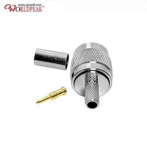 Conector de tipo crimpado macho TNC recto de enchufe RF para cable de baja pérdida RG58 Lmr195 - Product Image 3