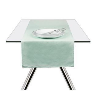 Runner da Tavola Excelsa Verde Pastello in Cotone 45x140 Cm - Product Image 3