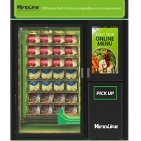 Nuevo Self Robot Fresh Supermarket Service Refrigerado Saludable Ensalada Frutas Alimentos frescos Vendlife Máquina expendedora con sistema de elevación