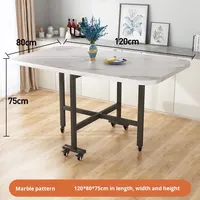Table à manger carrée pliable en bambou pour meubles de maison dans les petits appartements, maisons en location, style moderne simple et nouveau style chinois