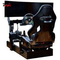 Simulateur profil aluminium volant personnalisé Cockpit simulateur de jeu de conduite superbe Cockpit avec vraie chaise course