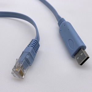 <b>Usb</b> <b>To</b> Rj45 Console <b>Cable</b> For Router Switch Configuration Blue Oxygen Free Copper Wire Injection Molding - Product Image 2
