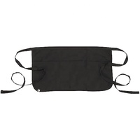 Vente chaude Personnalisé Court Bavoir Serveuse Argent Pochette Sac Polyester Taille Demi-Corps Serveur Coton Tablier Pour Serveur