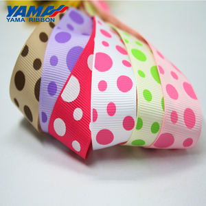 YAMA di Fabbrica Classico Poliestere 25 millimetri di Larghezza Dei Puntini di Polka Del Nastro Del Grosgrain con - Product Image 3