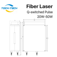 Raycus 20W 30W 50W Fuente de láser de fibra para máquina de marcado láser Módulo láser de fibra Q-Swiched