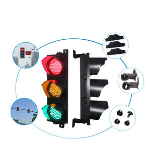 Luz de Señalización de Tráfico LED Portátil de 200 mm, Luz de Advertencia para Peatones con Energía Solar, Módulo de Semáforo V16 para Carreteras - Product Image 5