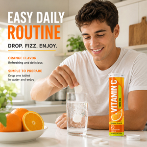 Personalizado B D <span class=keywords><strong>ácido</strong></span> <span class=keywords><strong>ascórbico</strong></span> D3 K2 E aceite minerales complejo vitaminas 1000mg Vitamina C tableta efervescente para la salud de los hombres - Product Image 4