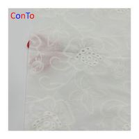 Tissu en coton à broderie en dentelle suisse, fabrication chinoise