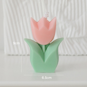 Bougies parfumées en forme de fleur de tulipe décor à la maison romantique Souvenir mariage fête des mères faveur cadeaux bougie - Product Image 5