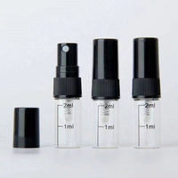 Usine pas cher en gros 2ml/3ml/5ml/10ml vide Portable Mini échantillon de parfum vaporisateur, petit Test rechargeable atomiseur de parfum