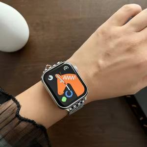 Bandes imprimées léopard Bracelets de montre en tissu pour fabricant de <span class=keywords><strong>bracelet</strong></span> de montre <span class=keywords><strong>apple</strong></span> 41mm/40mm ultra 2 <span class=keywords><strong>Bracelet</strong></span> 49mm pour montre intelligente - Product Image 4