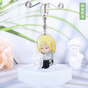 Portachiavi in Acrilico a Doppio Strato con Design Cartoon di Attack on Titan, Artigianato in Plastica, Vendita all'Ingrosso - Product Image 5