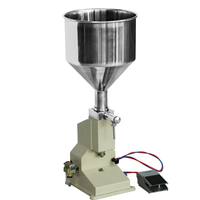 Machine de remplissage manuelle à double usage A-03 pour pâte liquide, miel, jus, gel, shampoing, désinfectant pour les mains, vernis à ongles