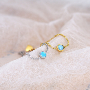 Adjustable <b>Opal</b> <b>Ring</b> with Bead Curtain Design for Women | Elegant Round Luxury Style Waterproof, Hypoallergenic & Non-Fading - Product Image 4