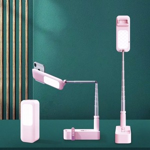 Support de Téléphone Portable avec Lampe LED pour Selfie, Lumière d'Appoint Portable pour Voiture, Support de Téléphone Bluetooth, Lampe LED pour Appareil Photo - Product Image 2