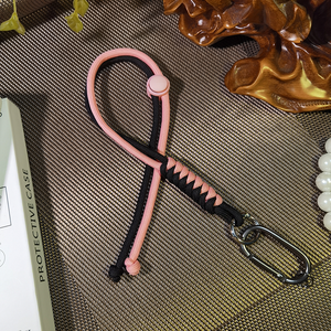Kreative kurze 46cm gewebte hängende Seil Handy <span class=keywords><strong>Lanyard</strong></span> Telefon Fall Schlüssel ring Hals riemen Mobile Kette Produkt kategorie - Product Image 3