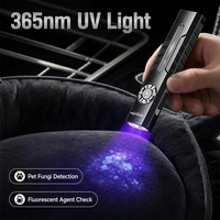 Lampe torche EDC 1200LM rechargeable USB-C avec laser vert, lumière latérale UV365 RGB, bouton poussoir Hall, magnétique, IP33, faisceau 200-300M