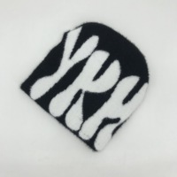 Unisex Mohair Winter Beanie Groothandel Jacquard Gebreide Muts Custom Logo Digitale Print Strikjes Karakter Strand Passende Mutsen