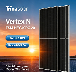 แผงโซลาร์เซลล์รับรองมาตรฐาน CE รุ่น TSM-NEG19RC.20 Solar N กำลังไฟ 625-650 วัตต์ โมดูล PV ประสิทธิภาพ 24.1% - Product Image 1