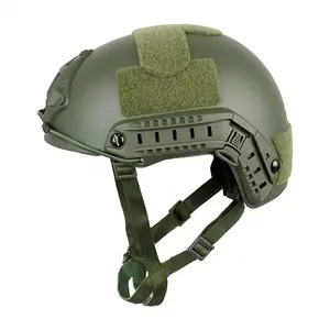 Double Safe Factory Großhandel hoch geschnittener leichter abs sicherer Anti-Hit-Helm mit Visier Taktischer Helm