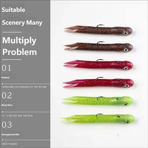 Appât souple en <span class=keywords><strong>tube</strong></span> TPR flottant pour la pêche en eau salée, pour le bar, la perche et le poisson-chat - Product Image 2