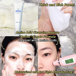Peau sèche <span class=keywords><strong>Mousse</strong></span> acné Hypoallergénique <span class=keywords><strong>Double</strong></span> Nettoyage Huile-contrôle <span class=keywords><strong>Mousse</strong></span> Lotion Acide Aminé Doux Nettoyant Moussant Nettoyant Visage - Product Image 2
