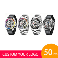 En stock 1 pièce, logo personnalisé, 50 pièces, Pagani Design 1653, fabricant OEM ODM, montres automatiques mécaniques de luxe pour hommes
