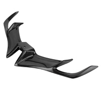 Aile avant aérodynamique en fibre de carbone, style carénage avant, compatible avec Yamaha R15 V3 2017-2020