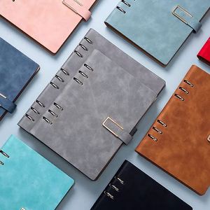 2024 TAISHOU Custom Logo A5 Notebook Business Gift Planner Journal PU Leather Cover Thread Sewing 100 Sheets - Product Image 2