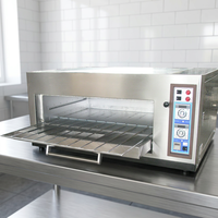 Four commercial de plate-forme de boulangerie Four automatique de plate-forme de pita de pizza de pain 1, 2, 3 plateaux Machine de cuisson Équipement simple de four de cuisson de plate-forme