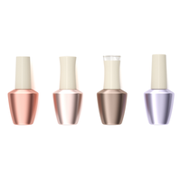 Flacon en verre vide pour vernis à ongles, 14 ml, avec logo personnalisé, emballage de luxe brillant et élégant