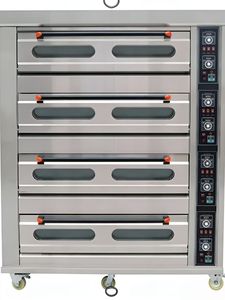 Horno de Gas para Hornear de 4 Niveles y 16 Bandejas Equipo de Cocina Comercial de Acero Inoxidable de Gran Capacidad - Product Image 6