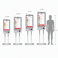 Kiosco de Autoservicio para Restaurantes y Cafés, Pantalla Táctil de Sobremesa, Impresora, NFC, OEM, ODM, Solución Personalizada Integral, CE, FCC