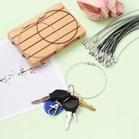 Collier multicolore en acier inoxydable, cordon métallique, chaîne avec fermoir à vis pour la fabrication de bijoux, accessoires de bricolage, 20 pièces/lot