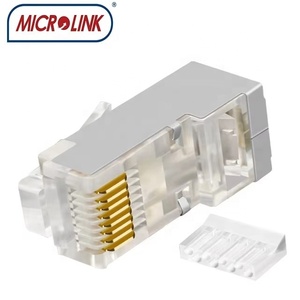 ปลั๊กขั้วต่อ8P8C RJ45ป้องกัน Cat6ชุบทองปลั๊กตัวผู้ที่มี6up/2ลงหรือ<span class=keywords><strong>4up</strong></span>/4ลงบาร์โหลด2A สำหรับ - Product Image 6