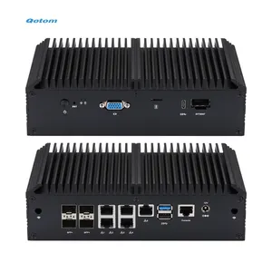 Q20332g9 Firewall Router Intel Atoom C3758 Denverton Processor Industriële Pc Nas Server 4 10G Sfp + 5 2.5G Lan Mini Pc Fileserver