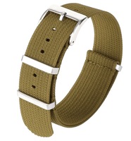 Bracelet de montre connectée classique en nylon YH 20mm 22mm Marron Beige Anthracite Bleu Jaune Foncé Marron Olive Kaki Extérieur OEM Réglable