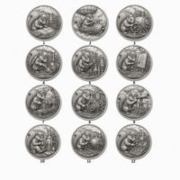 Pièce commémorative personnalisée en relief 3D, motif écureuil steampunk, plaquée argent antique, pièce de défi animale pour collection et cadeau
