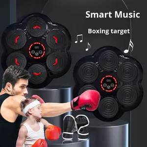 جهاز تدريب الملاكمة الذكي بـ 8 مفاتيح مع إضاءة RGB، أهداف مثبتة على الحائط بدون حفر للصالة الرياضية المنزلية للكبار والأطفال - متوفر بالجملة 1760 جرام - Product Image 2