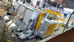 โรงงานคอมพิวเตอร์สองบรรทัดเต็มอัตโนมัติพิมพ์เสื้อยืดเครื่องทําถุงพลาสติก - Product Image 4