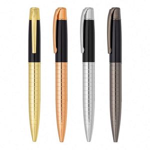 Custom Logo Executive Business Office Gift High End 1.0 mm Smooth Writing Metal Ballpoint <b>Pens</b> Gun Black Engraved Logo - Product Image 5
