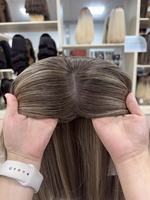 Topper en Cheveux Vierges Naturels à Base de Soie pour Femmes, Respirant, Haute Qualité, Ligne de Cheveux Naturelle Transparente pour Dentelle, Densité 150%