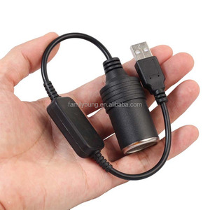 Adaptador Convertidor USB de 5V 2A a Encendedor de <span class=keywords><strong>Cigarrillos</strong></span> de 12V, USB Macho a Hembra, Accesorios Electrónicos para Automóviles - Product Image 6