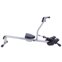 Rameur hydraulique pliable, équipement de gym, rameur d'intérieur compact et portable pour entraînement cardio complet du corps