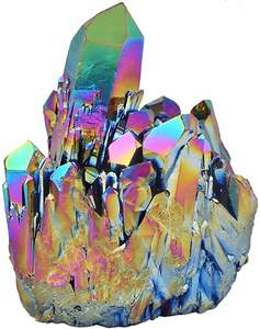 Commercio all'ingrosso <span class=keywords><strong>cristallo</strong></span> <span class=keywords><strong>di</strong></span> <span class=keywords><strong>rocca</strong></span> naturale rivestito <span class=keywords><strong>di</strong></span> titanio a grappolo Geode pietra esemplare angelo Aura <span class=keywords><strong>quarzo</strong></span> - Product Image 3