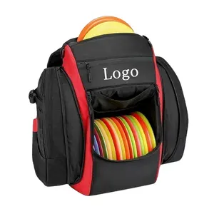 Outdoor Sport Waterproof 900D 22 Disc Practice Backpack Frisbee Squatch Grip Back Pocket Disc Golf Bag